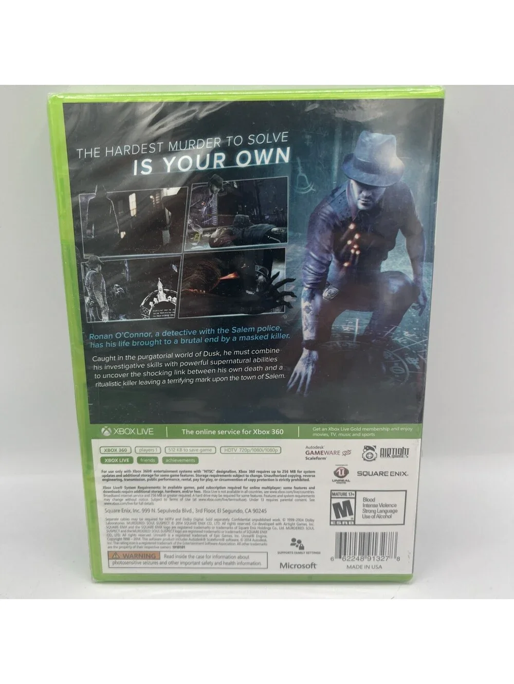 Murdered: Soul Suspect - Microsoft Xbox 360 - Brand New Factory SEALED Game
